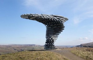 The ‘singing ringing tree’ in Burnley (Yorkshire), ontwerp Mike Tonkin and Anna Liu, 2006